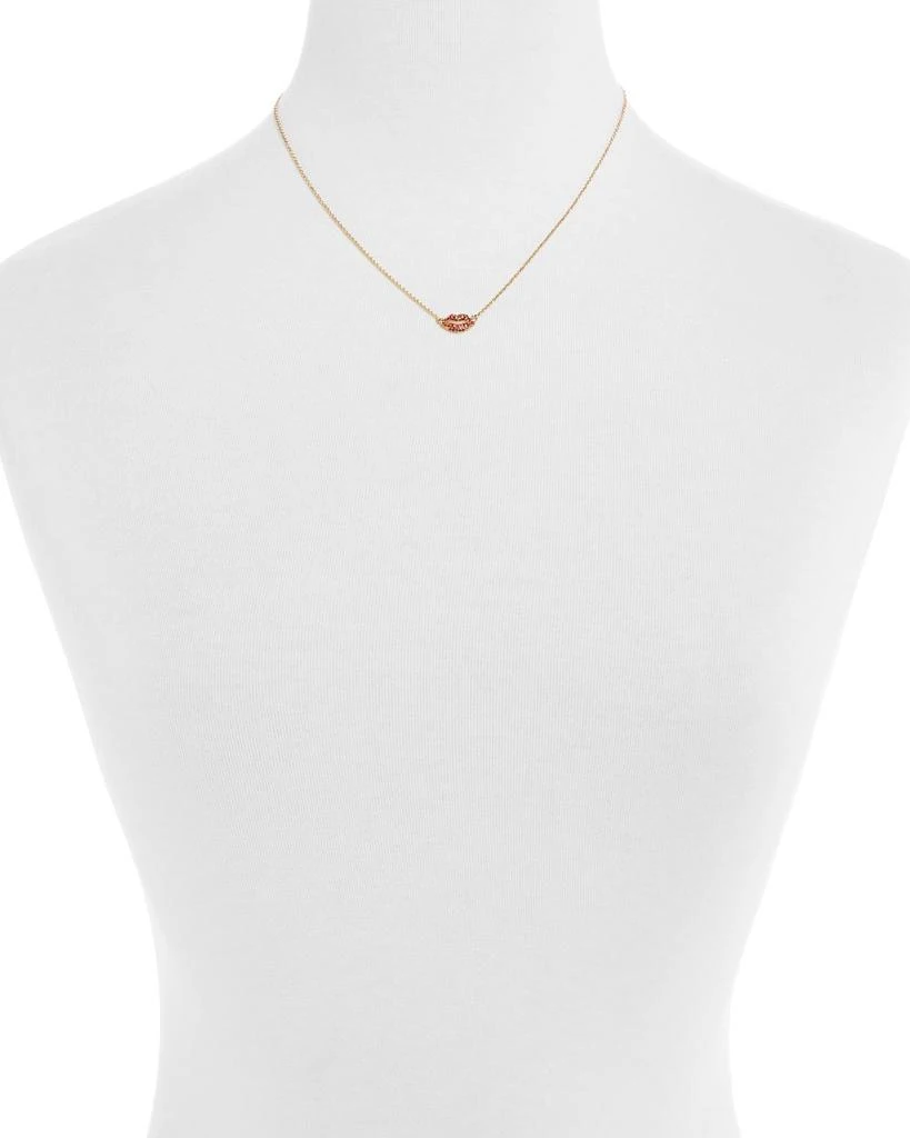 Kate Spade Lips Mini Necklace, 15"-17.5" 2
