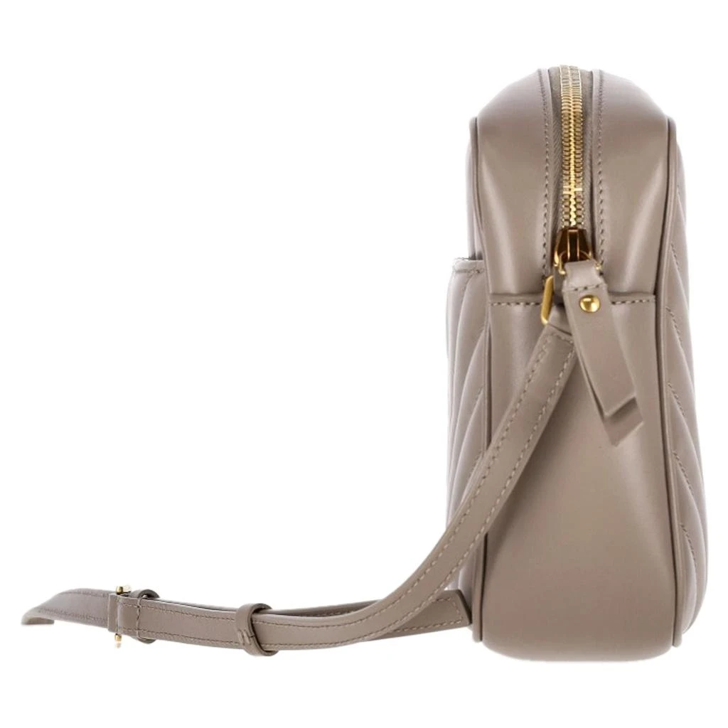 Yves Saint Laurent Lou Camera Shoulder Bag in Beige Calfskin Leather 3