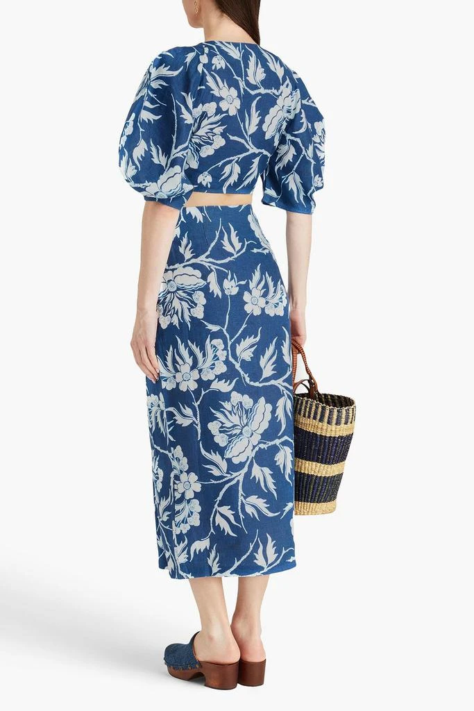 Mara Hoffman Sunja wrap-effect hemp midi skirt 3