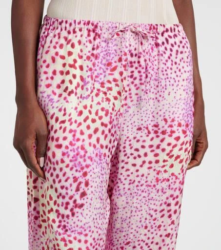 Dries Van Noten Jacquard wide-leg pants 4