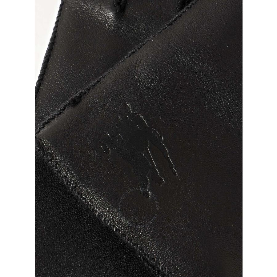 Burberry EKD Debossed Leather Gloves