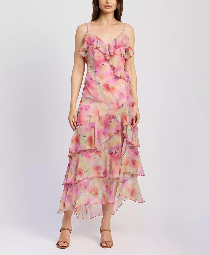 En Saison Women's Amari Ruffle-Trim Maxi Dress