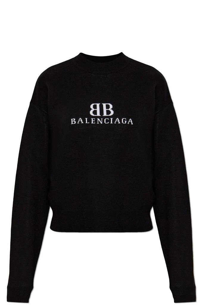 Balenciaga Balenciaga BB Logo Knitted Jumper 1