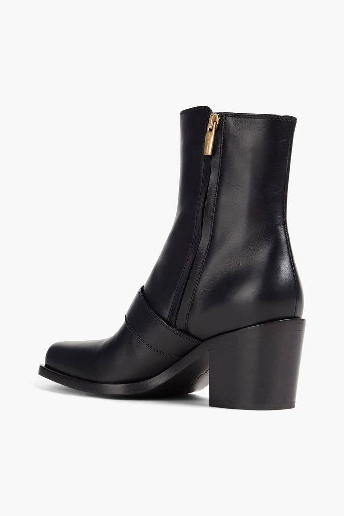 Gianvito Rossi Wayne buckled leather ankle boots 3
