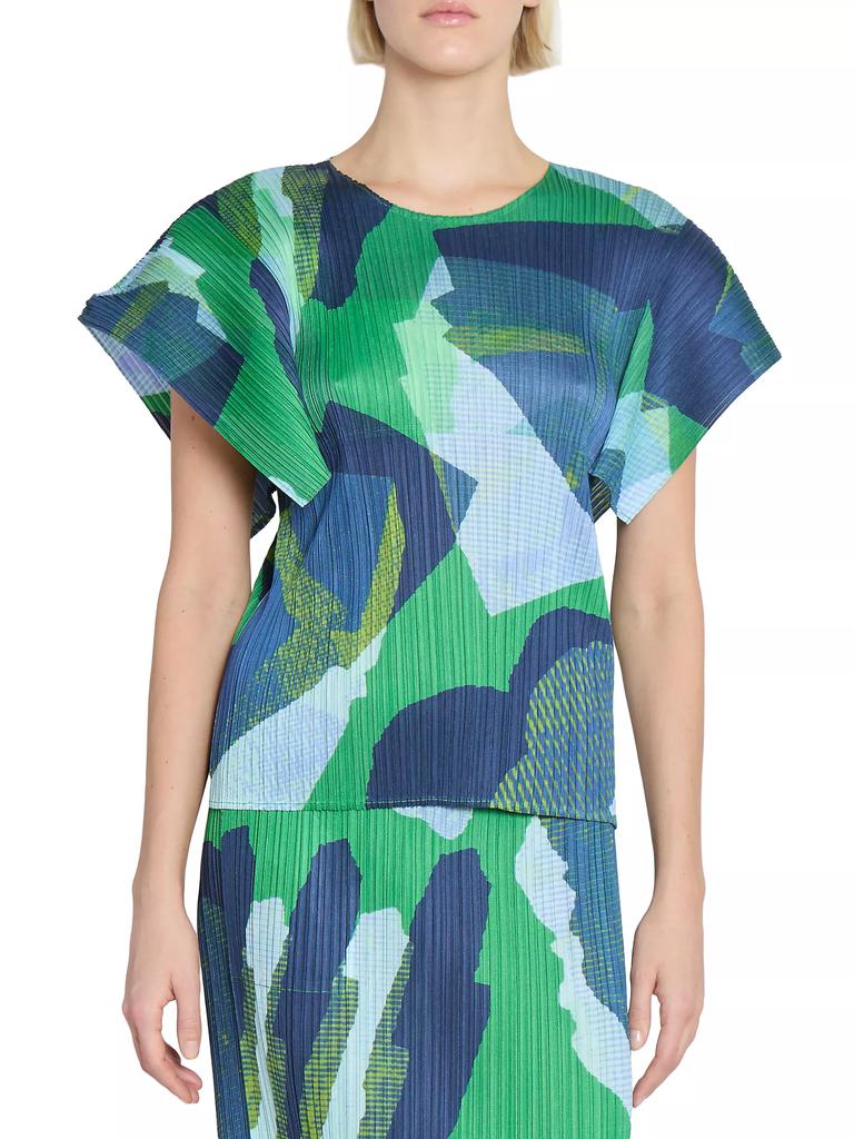 【美品】PLEATS PLEASE トップス/ METEORITE サイズ3 Pleats Please Interplanetary Meteorite Top - T-Shirts - Free