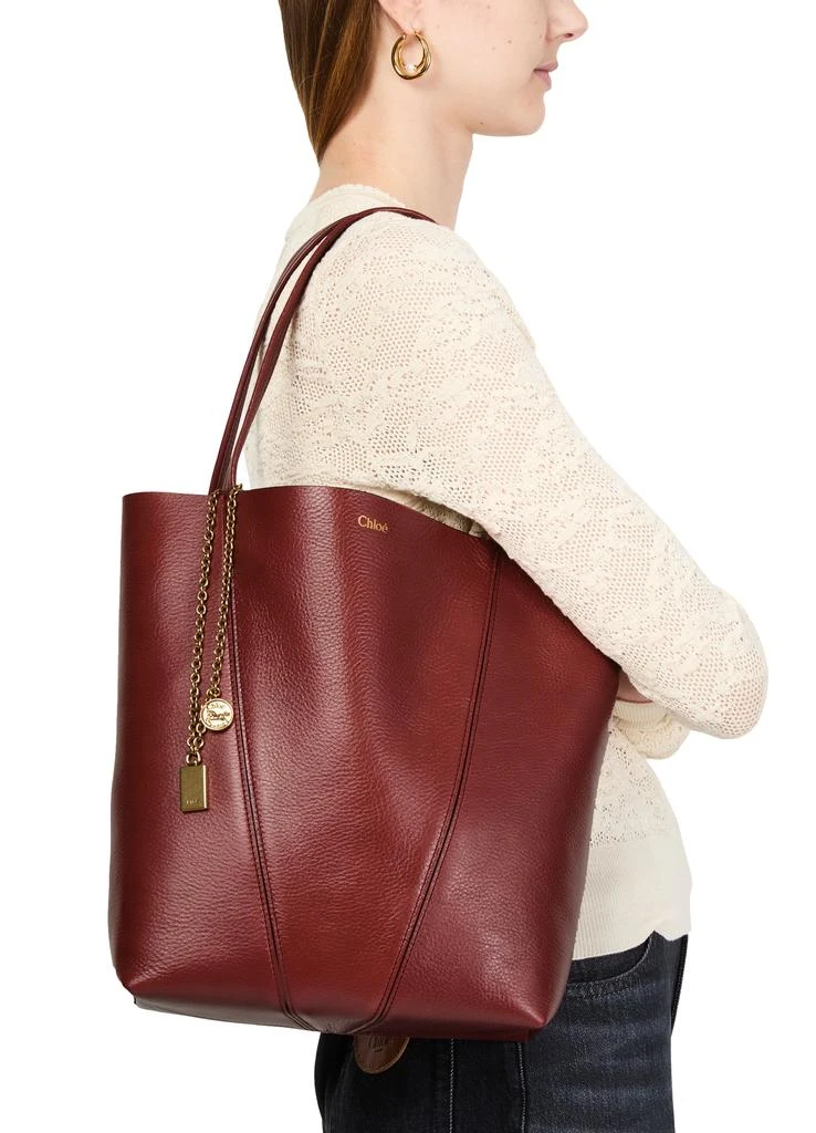 Chloé Chloe Spin grained leather tote bag 8