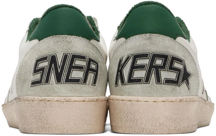Golden Goose Off-White & Green Ball Star Sneakers 2