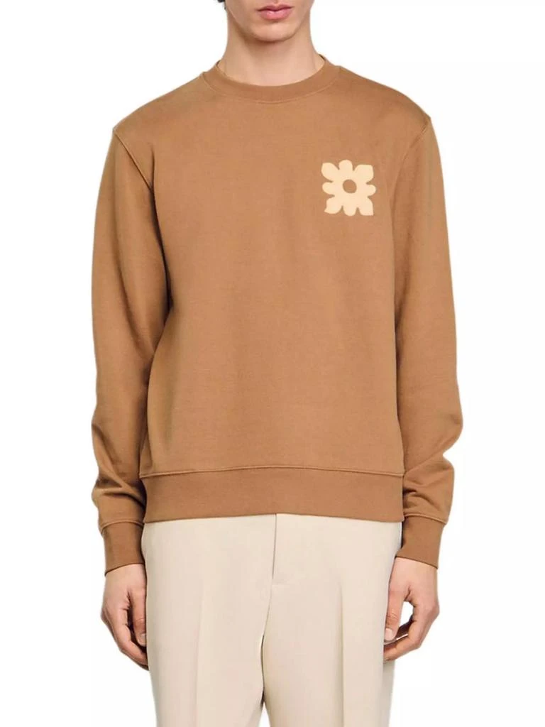 Sandro Sweatshirt with Flower Patch 2