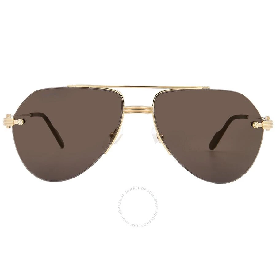Cartier Cartier Premiere de Cartier Grey Multitreatment Pilot Men's Sunglasses CT0427S 001 58 1