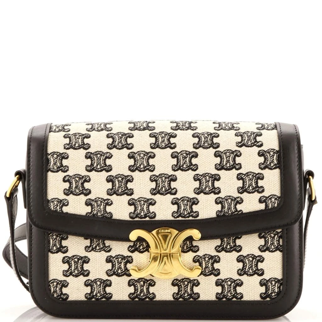 Celine Triomphe Shoulder Bag Triomphe Canvas Medium 1