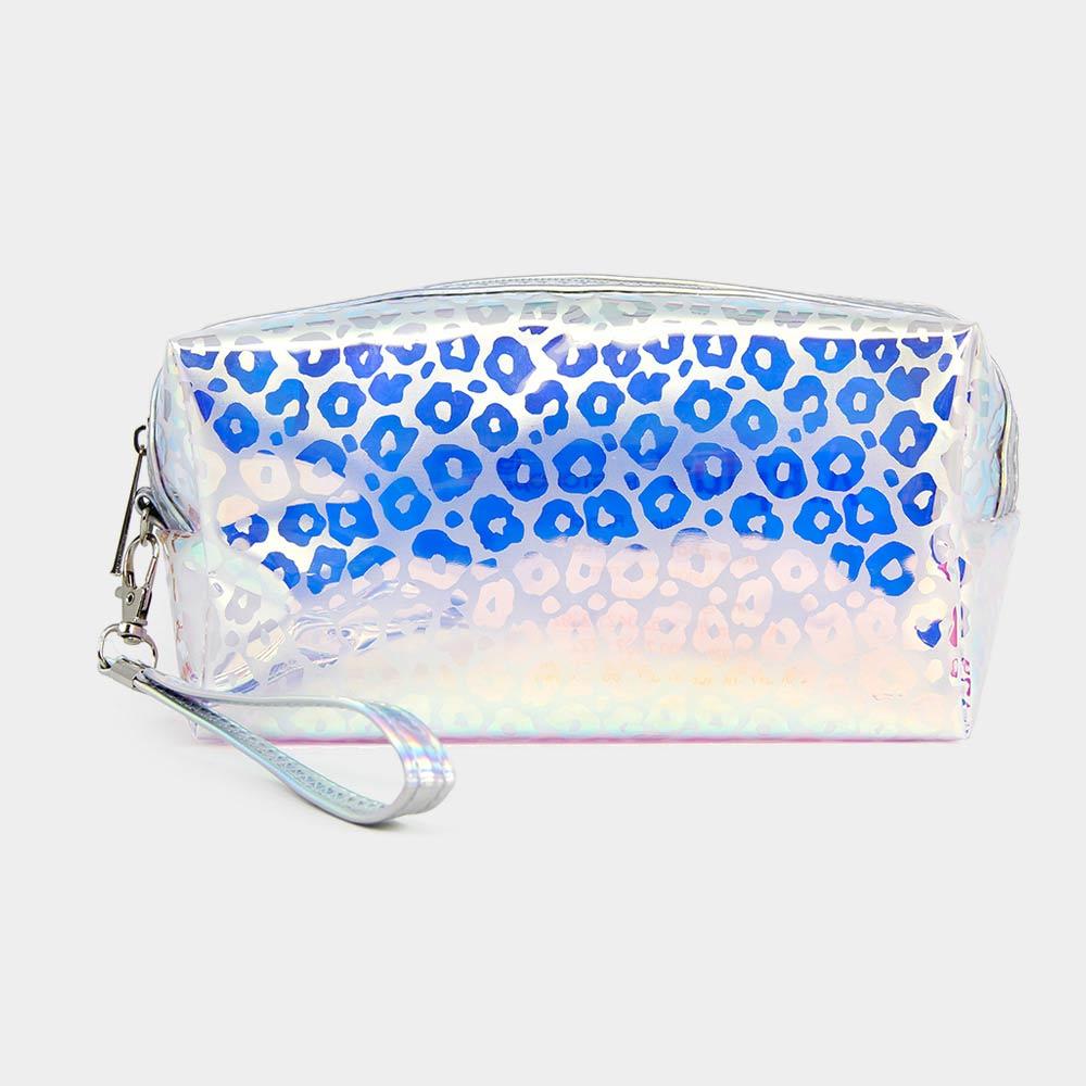 FASHNZFAB Leopard Hologram Pouch Bag