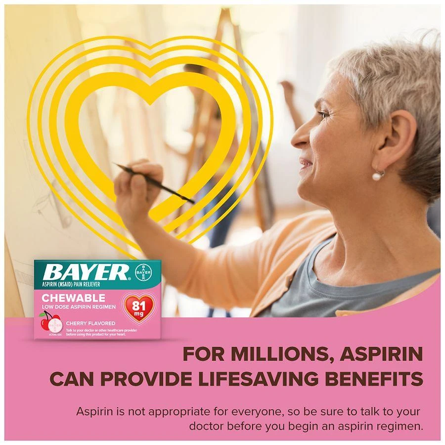Bayer Chewable Low Dose Aspirin Cherry 6