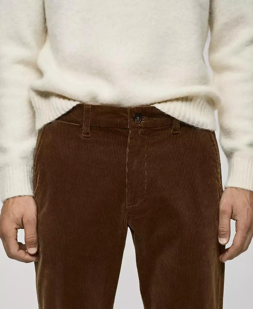 Mango Men's Slim-Fit Corduroy Pants 10