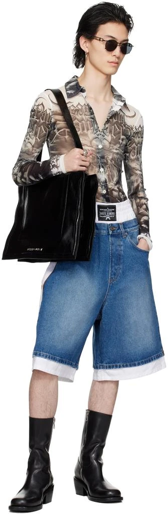 Jean Paul Gaultier Black & White 'The Diablo' Shirt 5