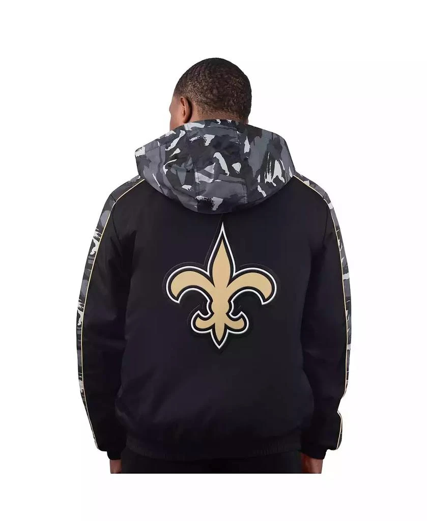 Starter Men's Black New Orleans Saints Thursday Night Gridiron Full-Zip Jacket 2