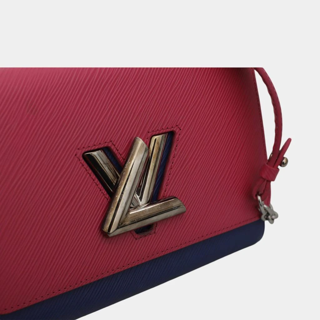Louis Vuitton Louis Vuitton Soft Pink, Pink, Blue Epi Leather Twist MM Bag 8