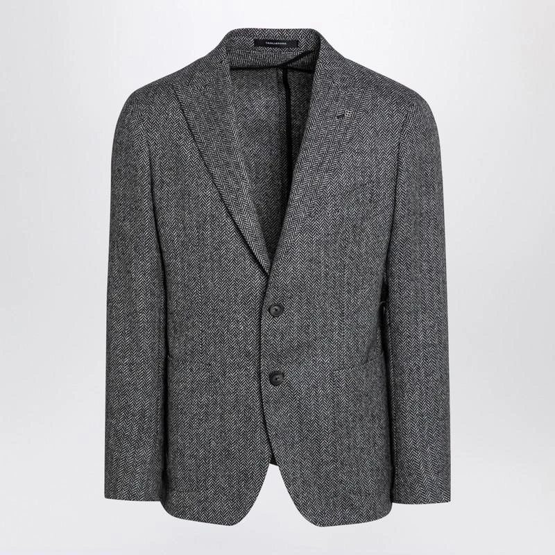 TAGLIATORE Tagliatore Single-Breasted Herringbone Jacket 1
