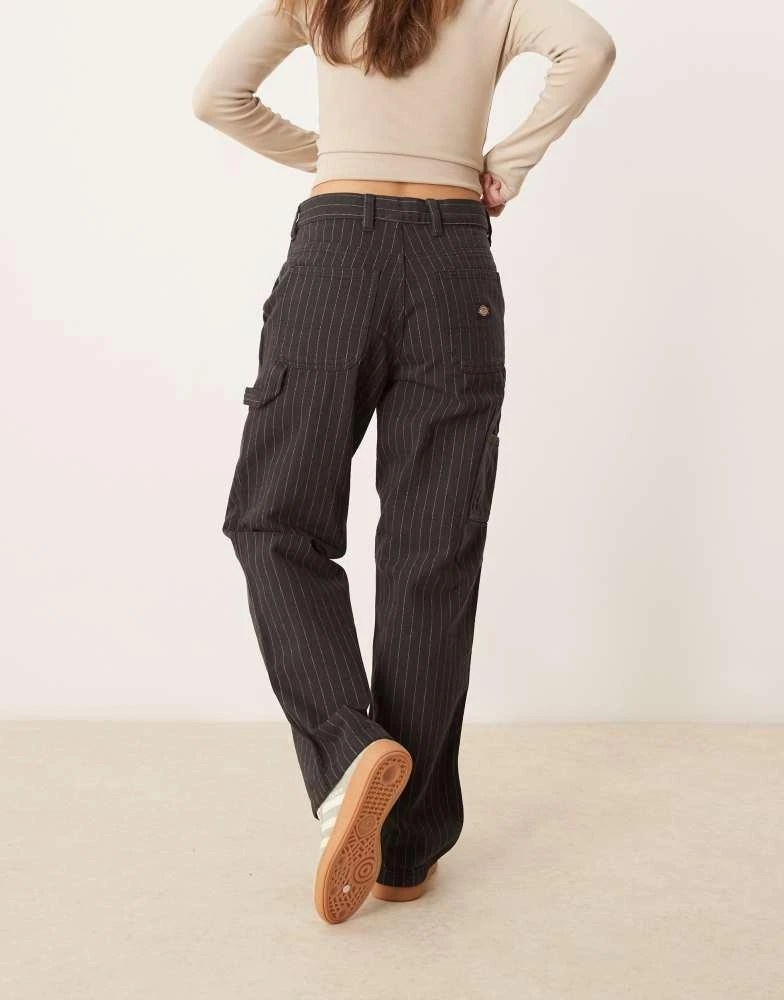 DICKIES Dickies service stripe carpenter trousers in black 3