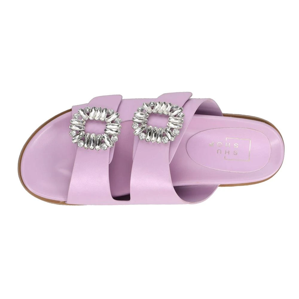Shu Shop Bridget Rhinestone Slide Sandals 4