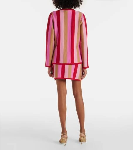 Rixo Mirja striped wool-blend cardigan 3