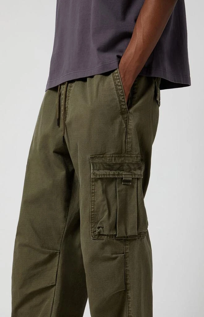 PacSun Olive Ripstop Extreme Baggy Cargo Pants 5