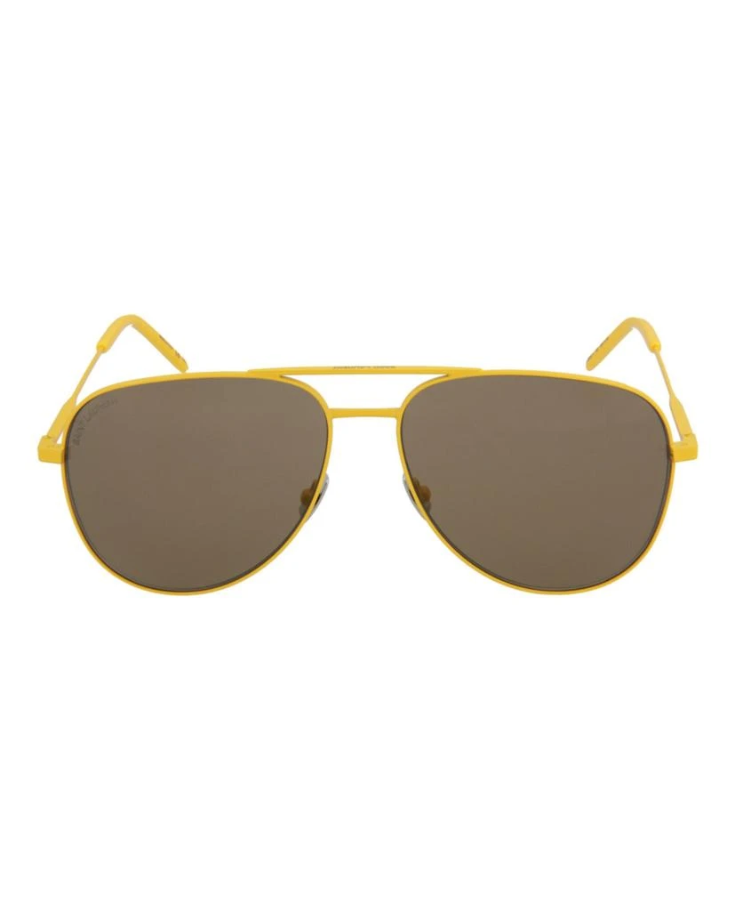 Saint Laurent Aviator-Style Metal Sunglasses 1