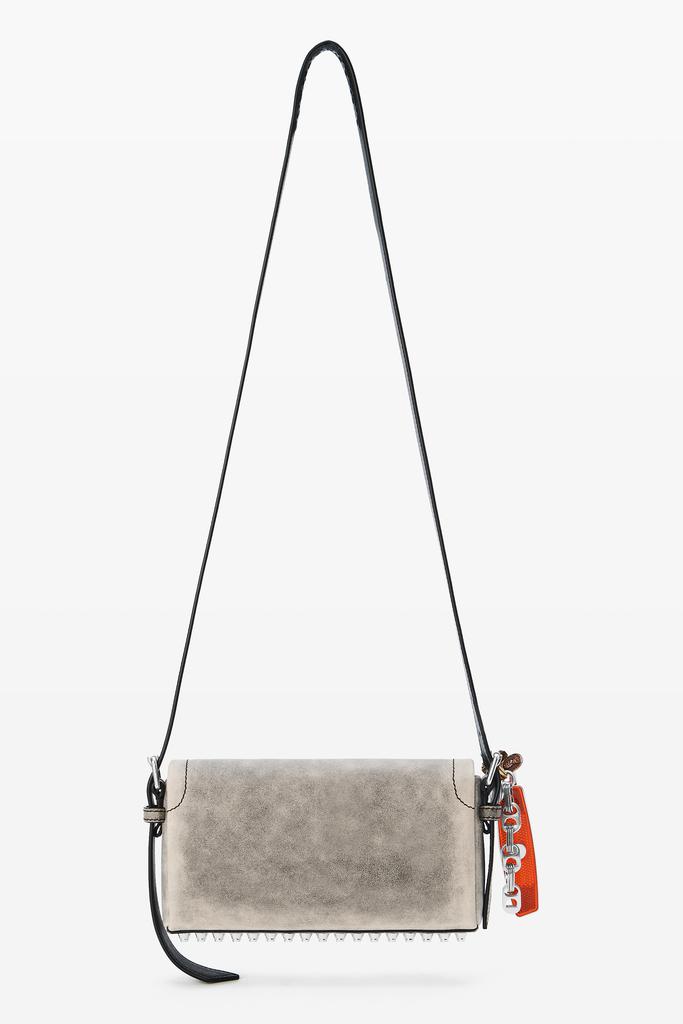 alexanderwang シルバー バッグ Alexander Wang // Silver & Black Leather Chastity Crossbody