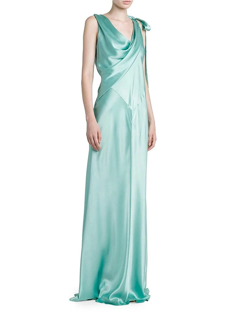 Alberta Ferretti Bias-Cut Satin Gown 4