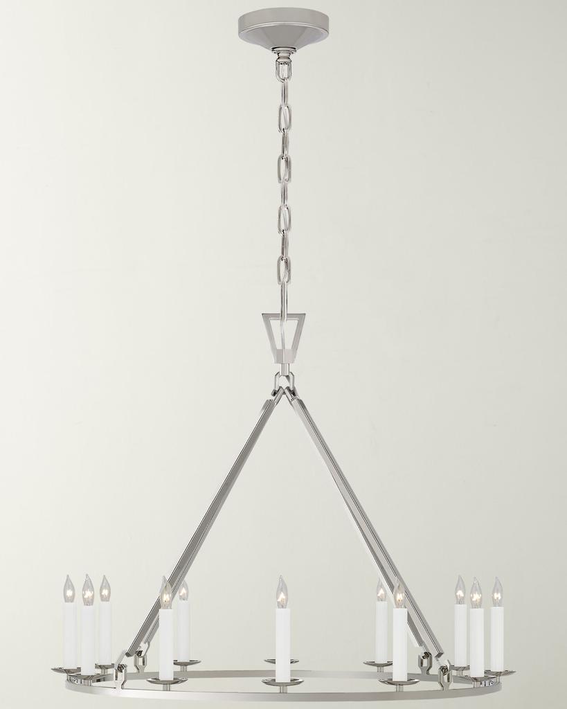 Chapman & Myers Darlana Medium Single Ring Chandelier By Chapman & Myers