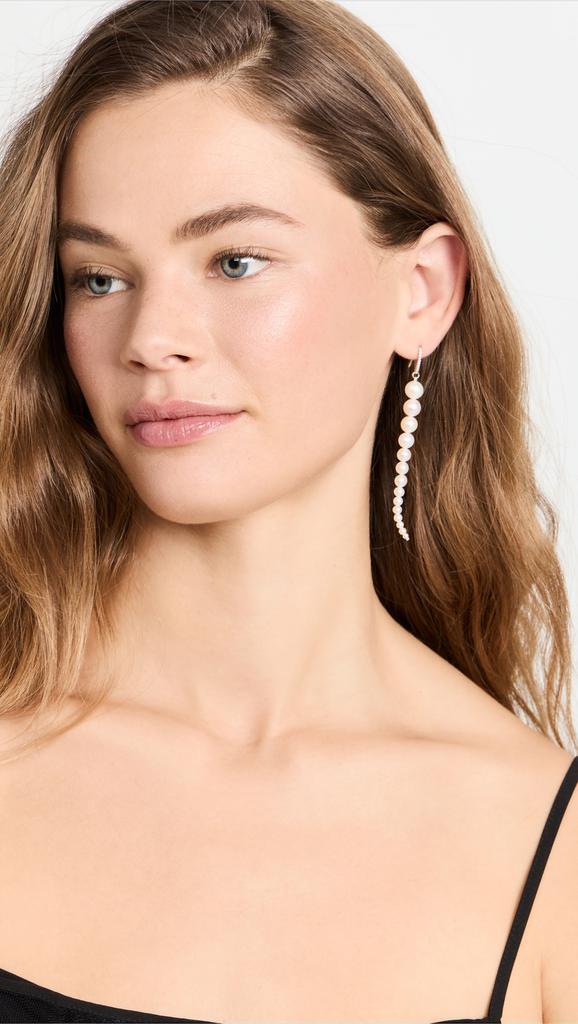 MATEO 14k Graduated Pearl Dangler Earrings