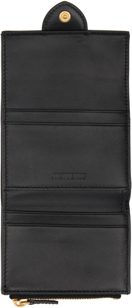 JACQUEMUS Black Les Classiques 'Le compact Bambino' Wallet 3