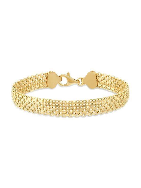 Saks Fifth Avenue 14K Goldplated Sterling Silver Bismark Bracelet 1