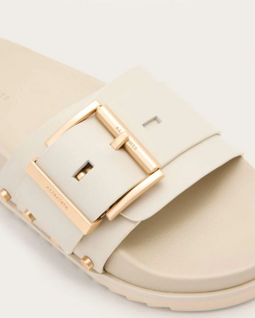 ALL SAINTS Allsaints - Ellie Studded Buckle Leather Sliders 2