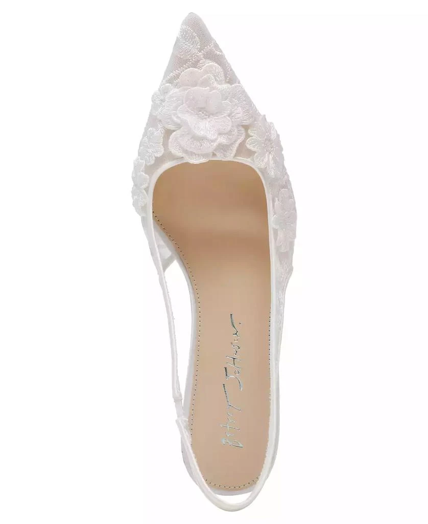 Betsey Johnson Women's Dian Floral Slingback Pumps 4