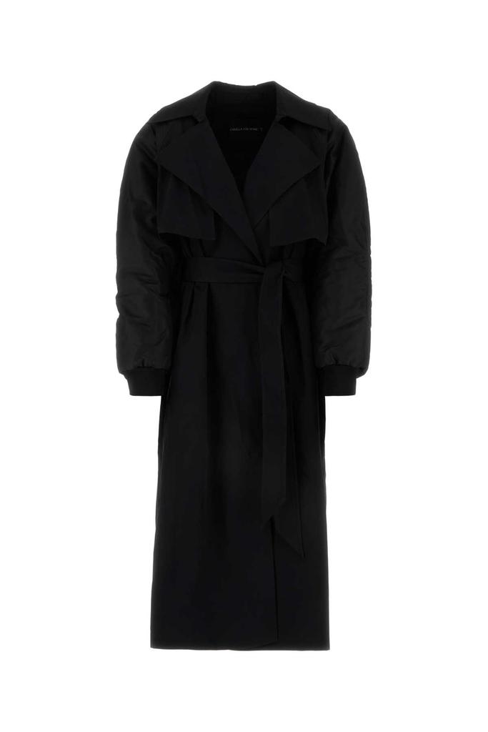 CAMILLA AND MARC Black Polyester Emmerson Trench Coat