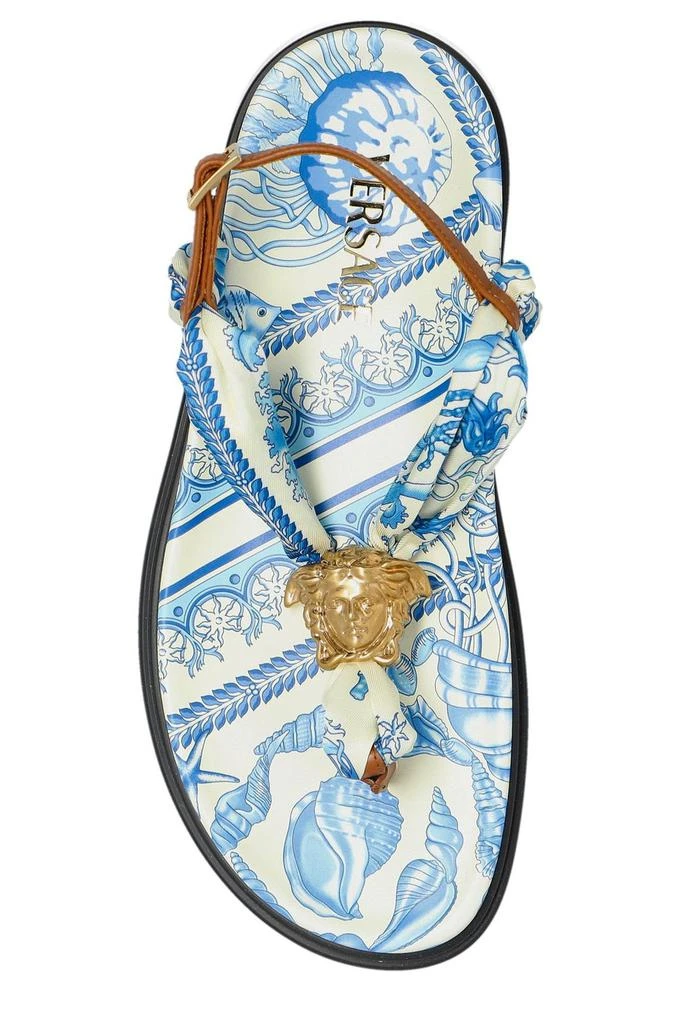 Versace Versace Medusa Head Plaque Thong Sandals 4
