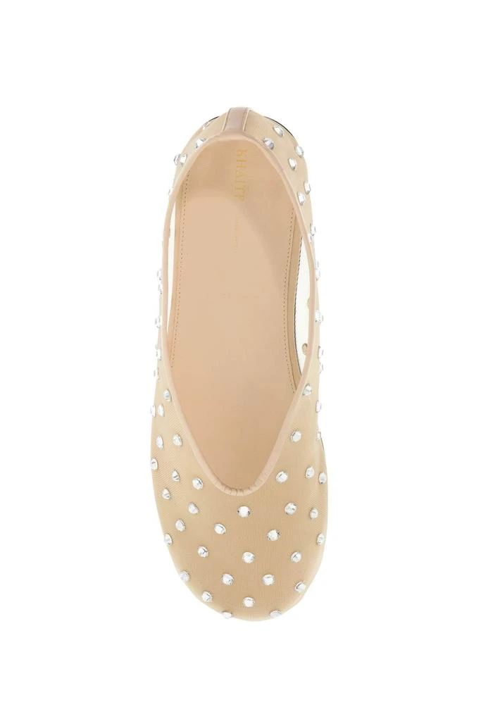 Khaite Khaite Marcy Mesh Ballet Flats With Swarovski Crystals 2