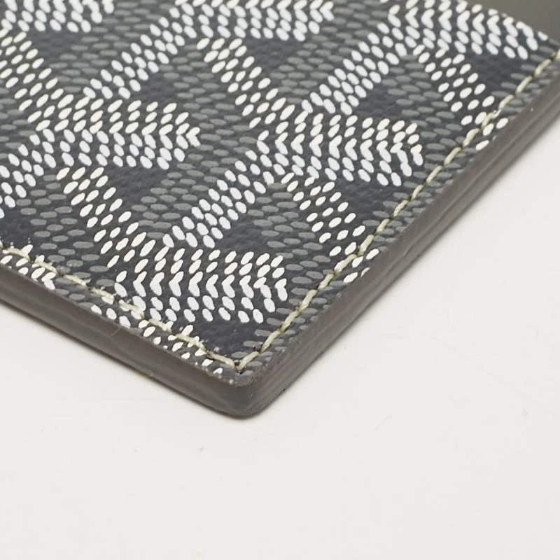 Goyard Goyard Grey Goyardine Coated Canvas and Leather Saint Sulpice Card Holder 11