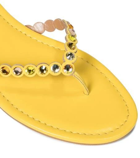 Aquazzura Tequila embellished thong sandals 6