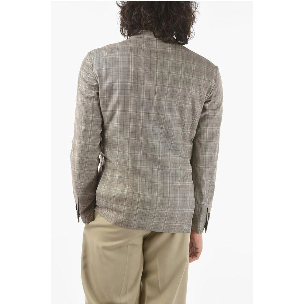 Corneliani Plaid Checked 2-Buttons SPORTSWEAR Blazer with Side Men's Vents 2