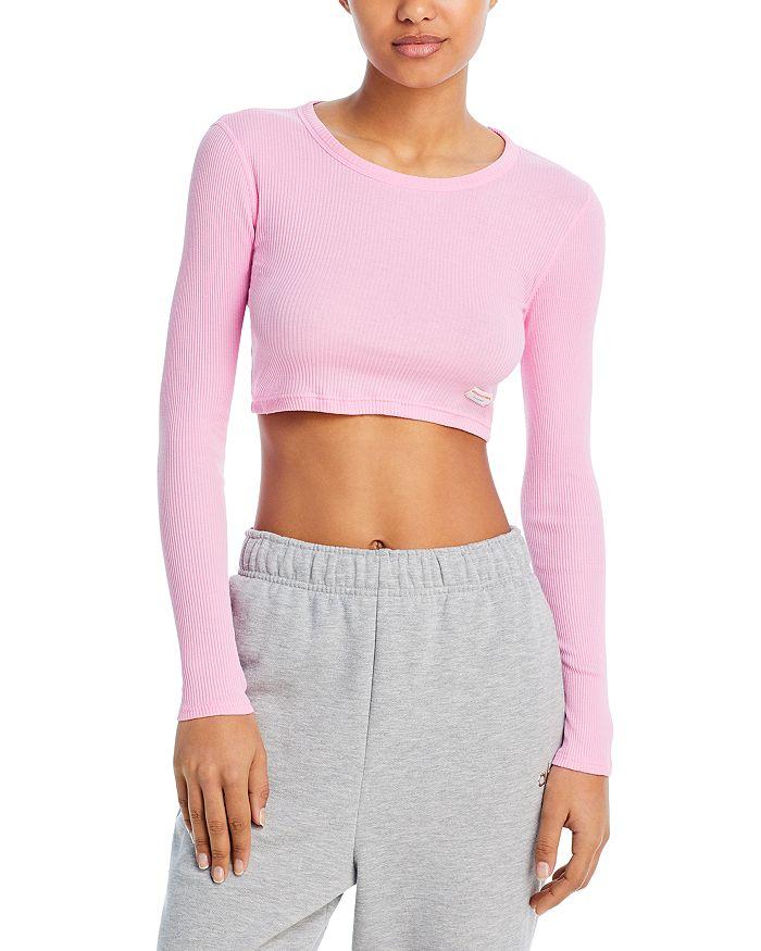 Alexander Wang Long Sleeve Cropped Tee