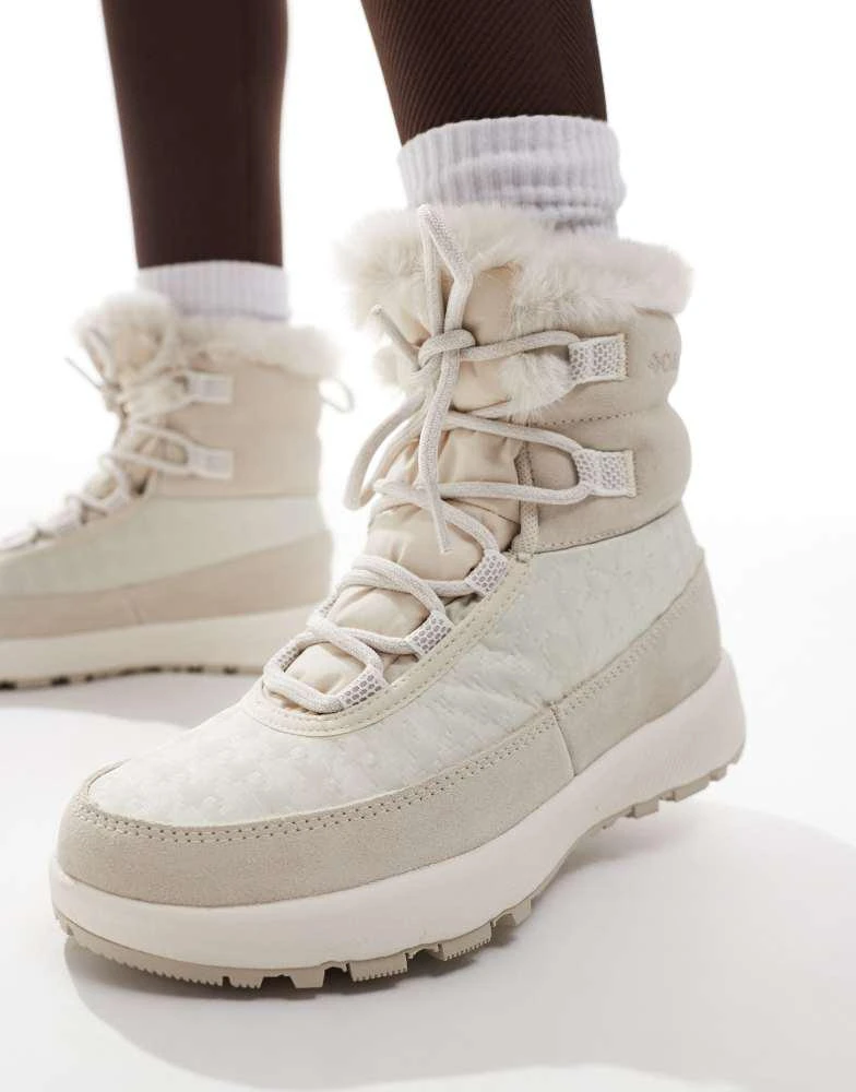 Columbia Columbia Slopeside Peak Luxe snow boots in dark stone and sea salt 2