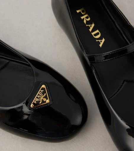 Prada Logo patent leather Mary Jane flats 6