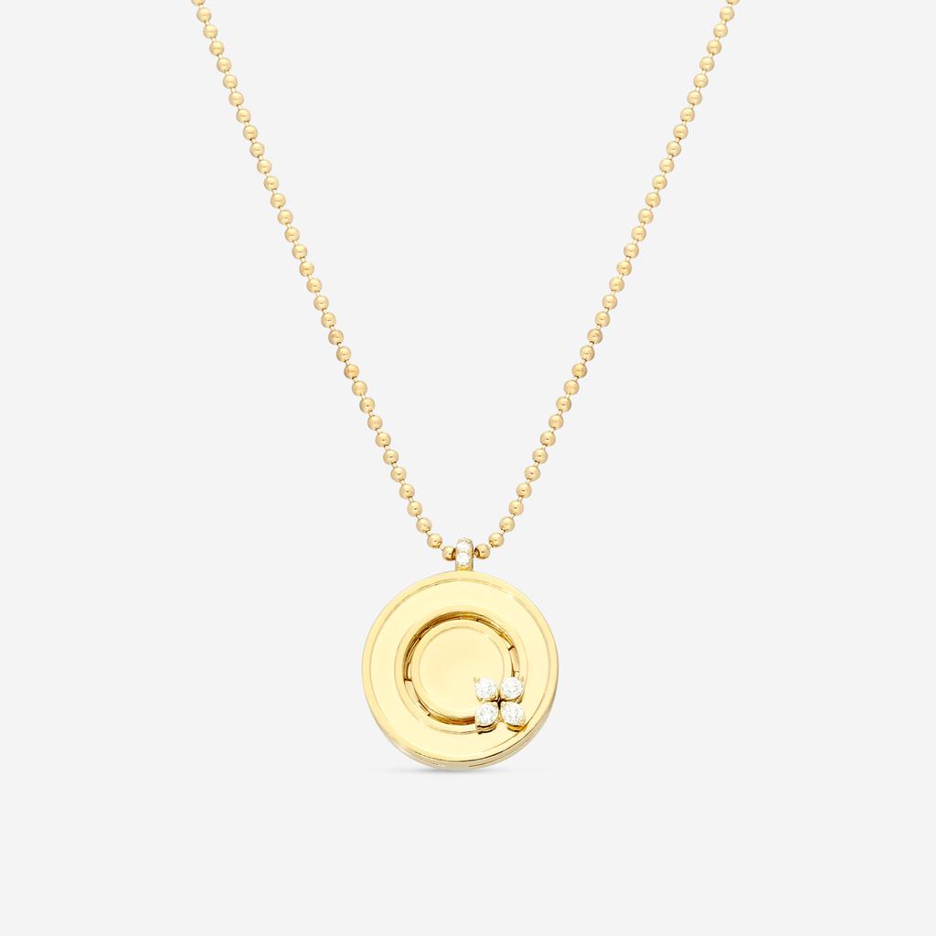 Roberto Coin Roberto Coin Love in Verona 18K Yellow Gold Diamond Pendant Necklace 8883124AY17X