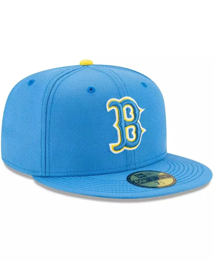 New Era Men's Light Blue Boston Red Sox City Connect 59FIFTY Fitted Hat 3