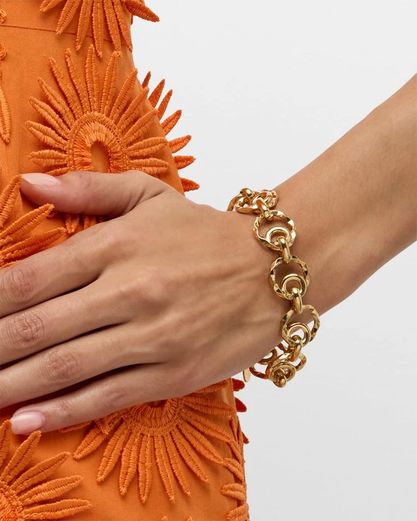 Devon Leigh Multi-Circle Textured Chain Bracelet 2