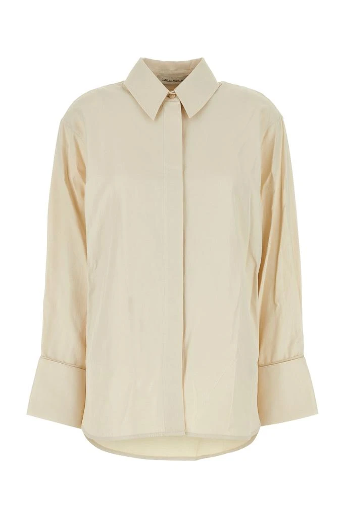CAMILLA AND MARC Sand cotton and polyester Cipher oversize shirt 1