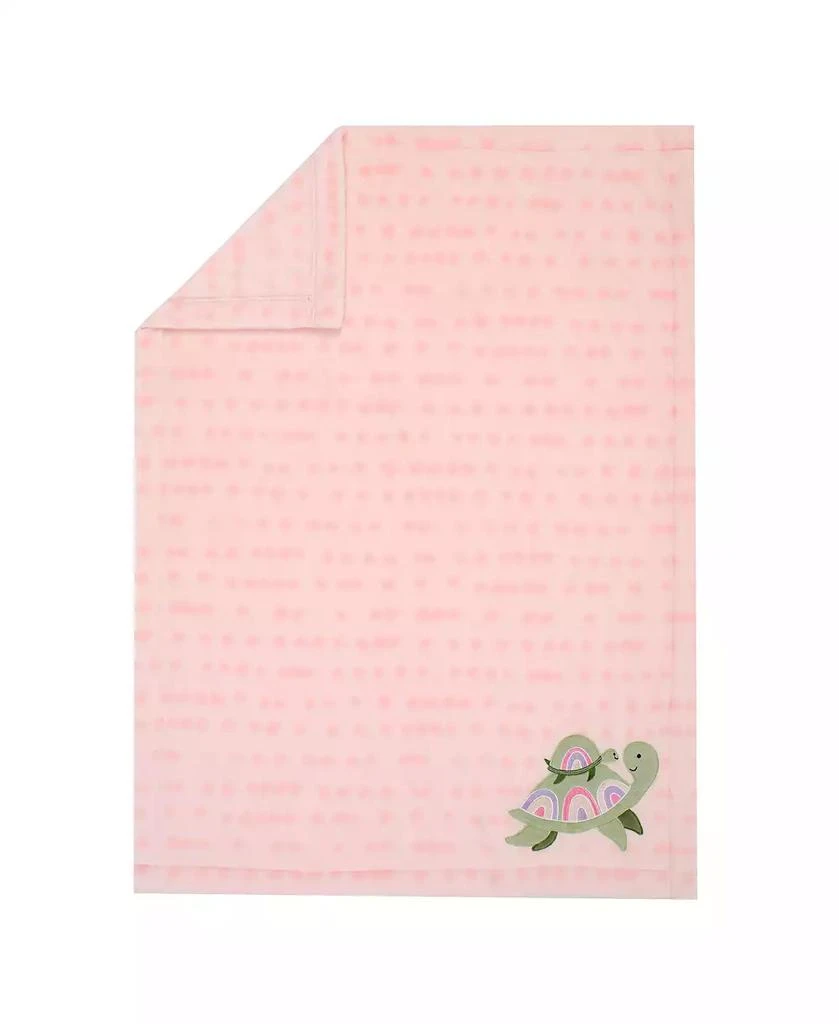 Lambs
Ivy Sea Dreams Cozy Pink Fleece Turtle Applique Baby Blanket 2
