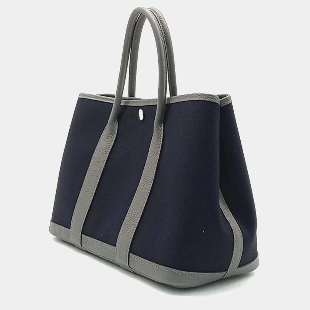 Hermes Hermes Black Canvas Garden Party 30 Bag 2