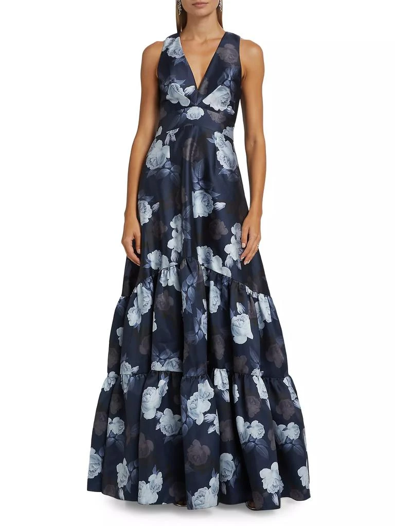 Sachin & Babi Rori Floral Fit-&-Flare Gown 3